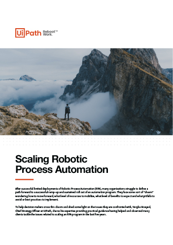 Scaling Robotic Process Automation